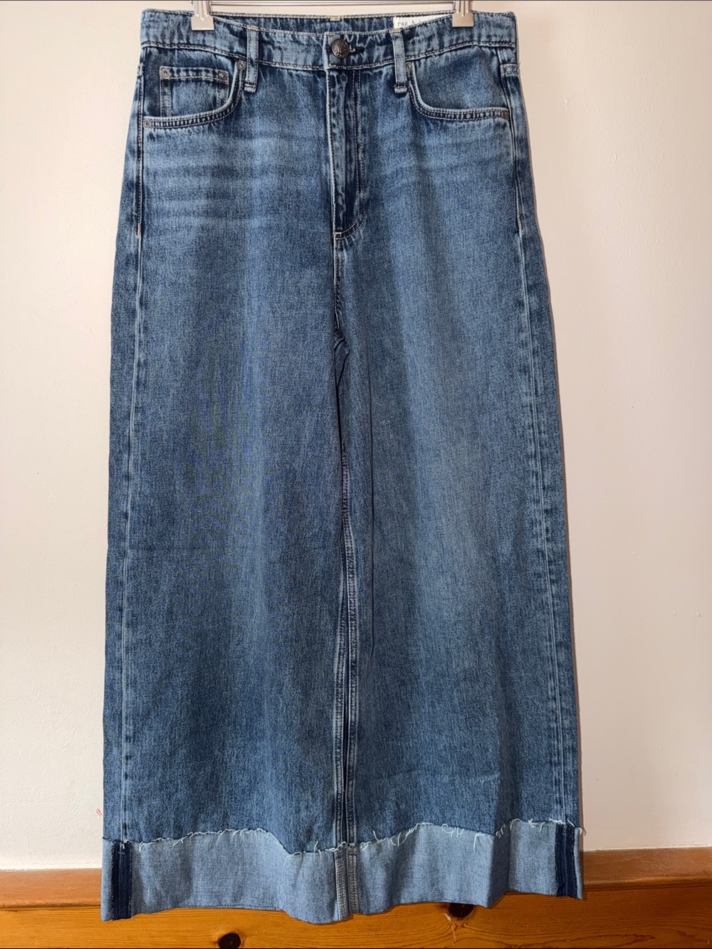 Rag and Bone The Sofie High Rise Ultra Wide Leg Crop Size 29 - Picture 2 of 8